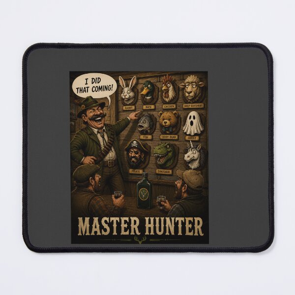 Item preview, Master Hunter Funny Drinking Joke Pub Humour Design designed and sold by Hornace88studio .