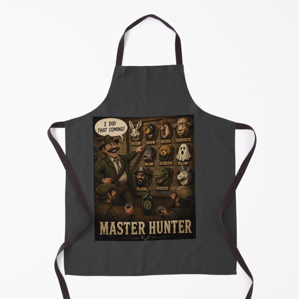 Item preview, Master Hunter Funny Drinking Joke Pub Humour Design designed and sold by Hornace88studio .