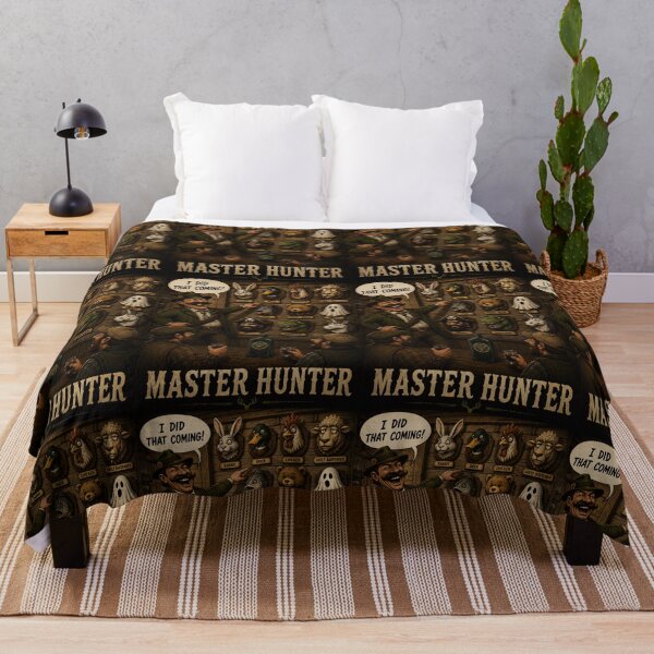 Item preview, Master Hunter Funny Drinking Joke Pub Humour Design designed and sold by Hornace88studio .