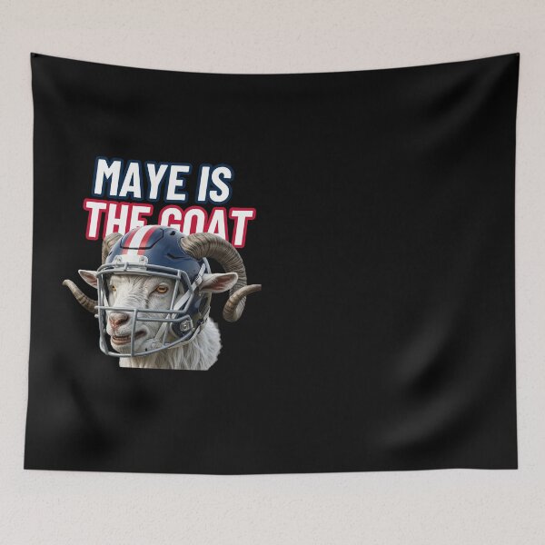 Item preview, Maye is the GOAT Drake Maye Patriots QB Art designed and sold by ThatFootball12.