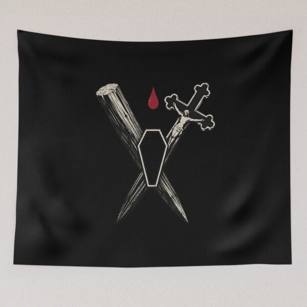 Item preview, Dracula Crucifix Wooden Stake Vampire Hunter Defense Art designed and sold by Fenay Designs.