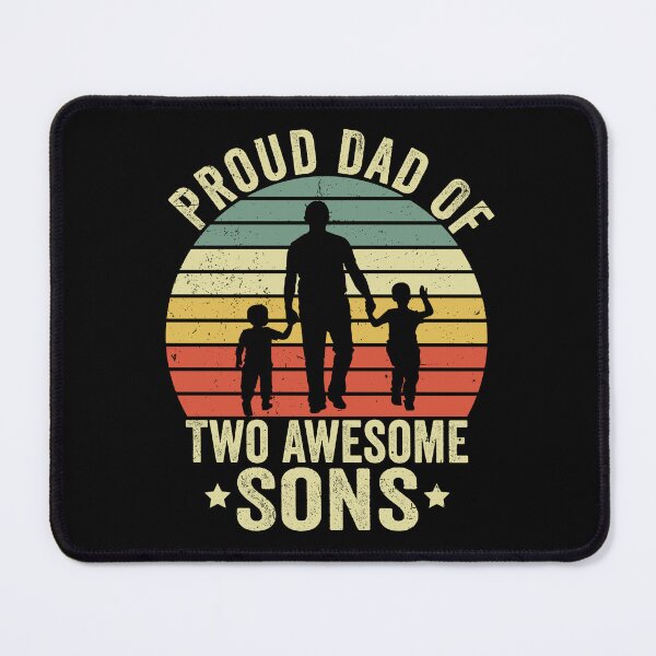 Item preview, Proud Dad of Two Awesome Sons Shirt | Father of Boys Gift | Proud Dad Family Design designed and sold by 76Valeria.