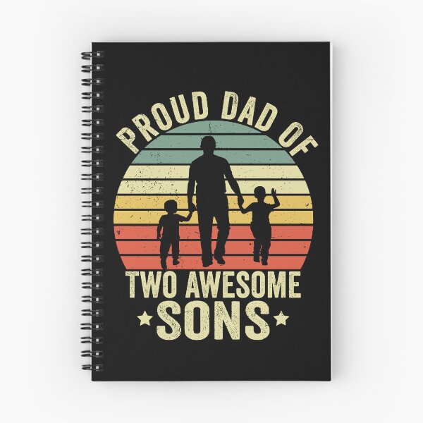 Item preview, Proud Dad of Two Awesome Sons Shirt | Father of Boys Gift | Proud Dad Family Design designed and sold by 76Valeria.