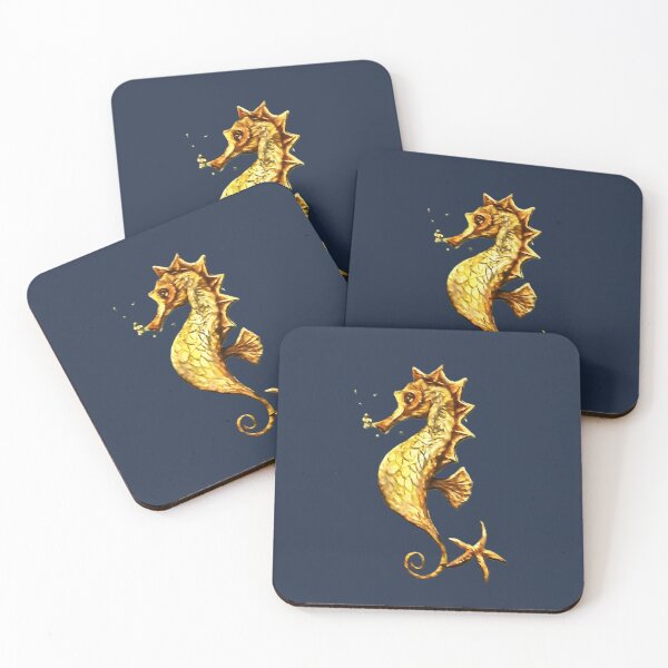 Item preview, Golden Seahorse designed and sold by ArtistsAtticWI.
