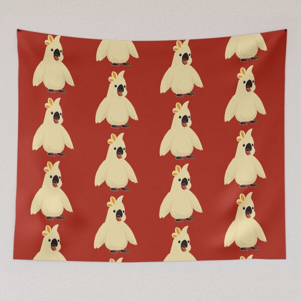 Item preview, Playful Cockatoo Pattern 12 – Humorous animal Design  designed and sold by StefanStudioArt.