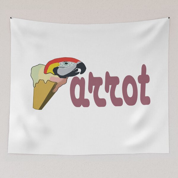 Item preview, Parrot typography designed and sold by dariosArt.