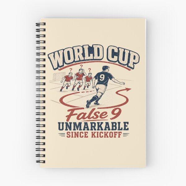 Item preview, False 9 Unmarkable Since Kickoff Vintage Soccer designed and sold by POD DYNASTY | Original Print On Demand T-Shirt Graphics.