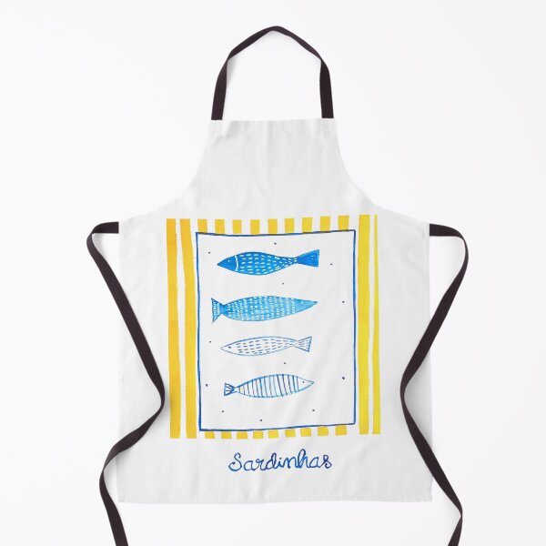 Item preview, Watercolor art of Mediterranean Portuguese sardines designed and sold by ElizabethCoelho.