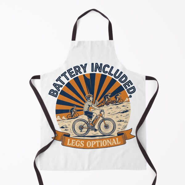 Item preview, Battery Included Legs Optional Funny E-Bike Design | Electric Mountain Bike Humor designed and sold by ArcticFoxStudio.