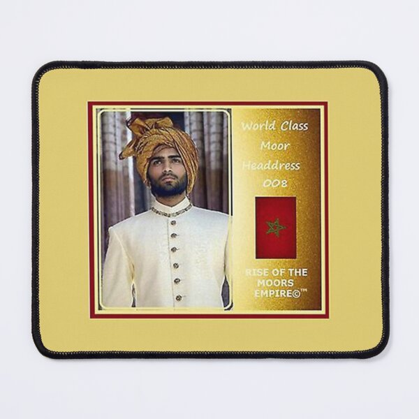 Item preview, Mu’ur (UM) Empire™ al-Benhadiel©™ design, al-Benhadi El© World Class Moor Headdress 008, nutmeg background designed and sold by HardyKnitDesign.