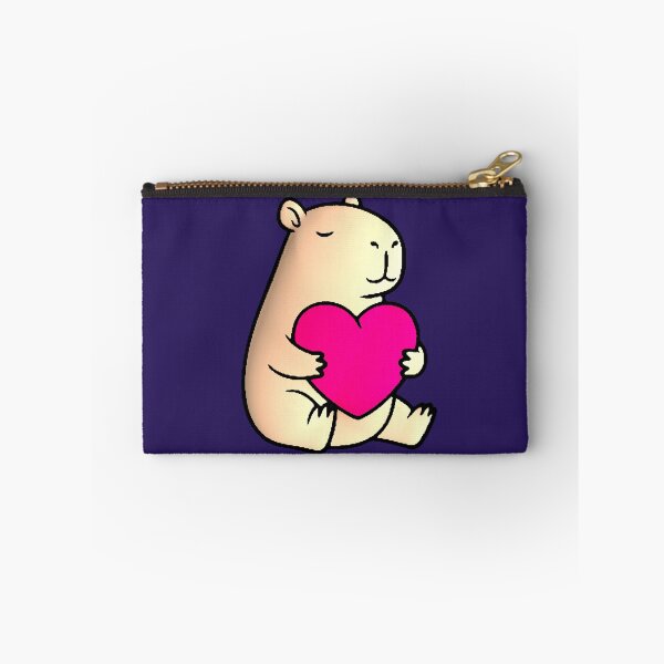 Item preview, Cute Kawaii Pink Heart Capybara designed and sold by AstronautMerch.