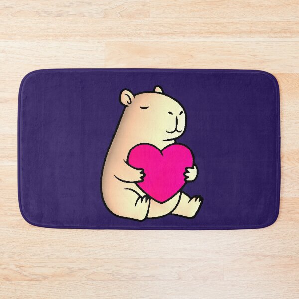 Item preview, Cute Kawaii Pink Heart Capybara designed and sold by AstronautMerch.