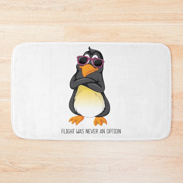 Item preview, Flight was Never an Option Sarcastic Penguin Sticker designed and sold by Criteve.