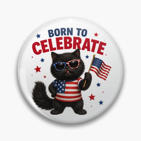 Item preview, Born To Celebrate Floof Cat designed and sold by lumar23.