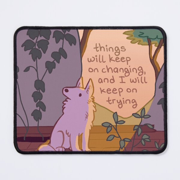Item preview, "I Will Keep on Trying" Dog in an Ivy Ruin designed and sold by thelatestkate.