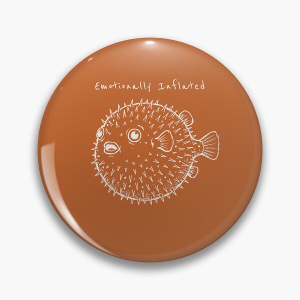 Item preview, Emotionally Inflated | Pufferfish Ocean Humor Illustration designed and sold by Lumi-Bloom.