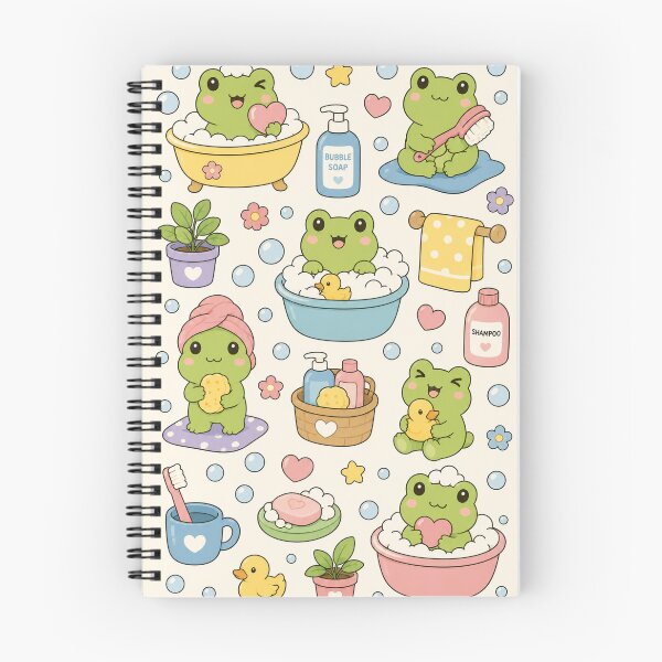 Item preview, Cute Frog Bubble Bath Pattern designed and sold by Soft Berry Studio.