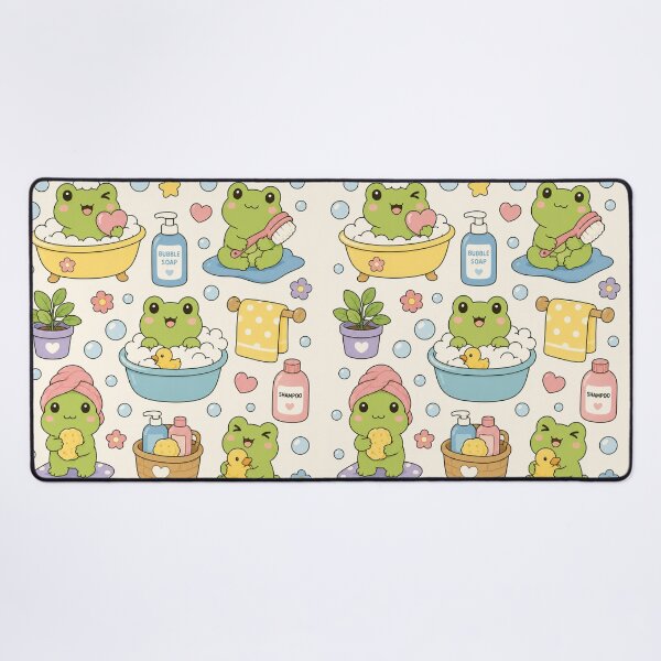 Item preview, Cute Frog Bubble Bath Pattern designed and sold by Soft Berry Studio.