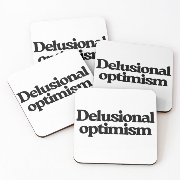 Item preview, Delusional optimism | Minimal sad aesthetic sticker designed and sold by AlxMn.