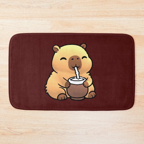 Item preview, Capybara Drinking Mate Kawaii Cute designed and sold by AstronautMerch.