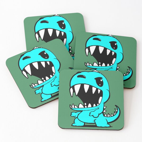 Item preview, Kawaii Neon Blue Dinosaur Teeth designed and sold by AstronautMerch.