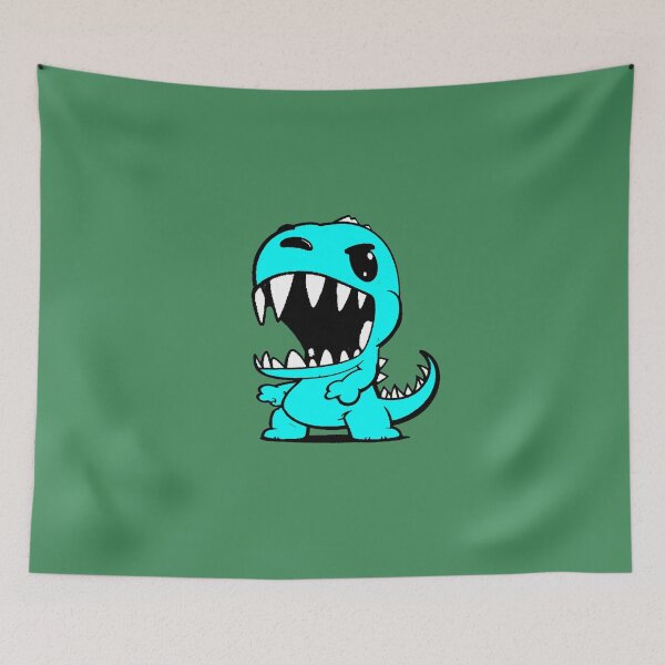 Item preview, Kawaii Neon Blue Dinosaur Teeth designed and sold by AstronautMerch.