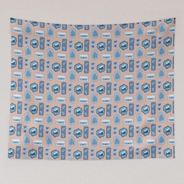 Item preview, Cozy Cabin Winter Pattern designed and sold by The Wise Apricot.