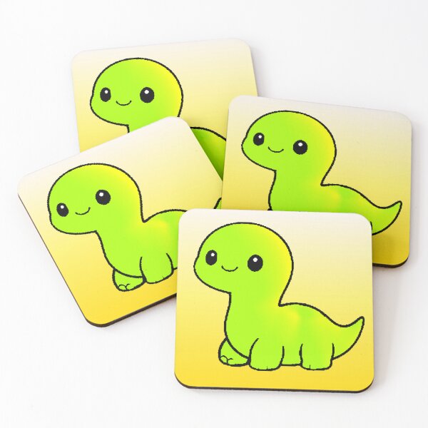 Item preview, Cute Happy Kawaii Green Dinosaur designed and sold by AstronautMerch.