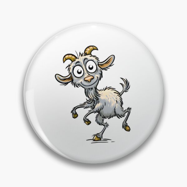Item preview, Silly Cartoon Goat designed and sold by Retro Whimsy.