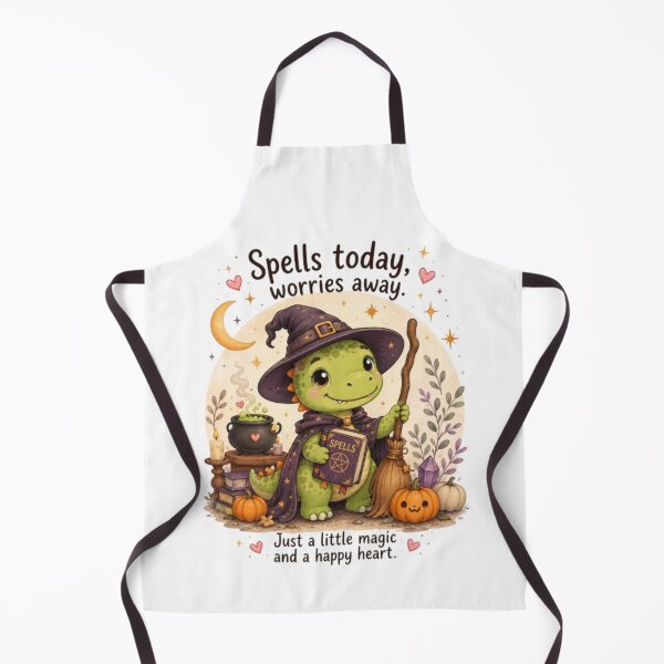 Item preview, Cute Halloween Dino Witch Clipart - Spells Today Worries Away designed and sold by Dinaelsherkawy.