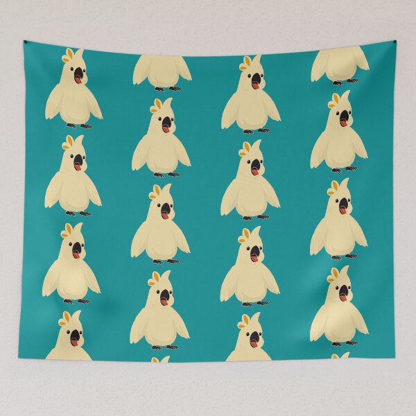 Item preview, Playful Cockatoo Pattern 96 – Humorous animal Design  designed and sold by StefanStudioArt.