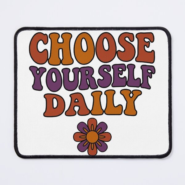 Item preview, Choose Yourself Daily — Retro Groovy Self Love designed and sold by PlushFutura.