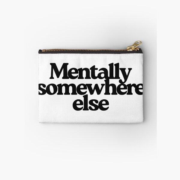 Item preview, Mentally somewhere else | Minimal sad aesthetic sticker designed and sold by AlxMn.