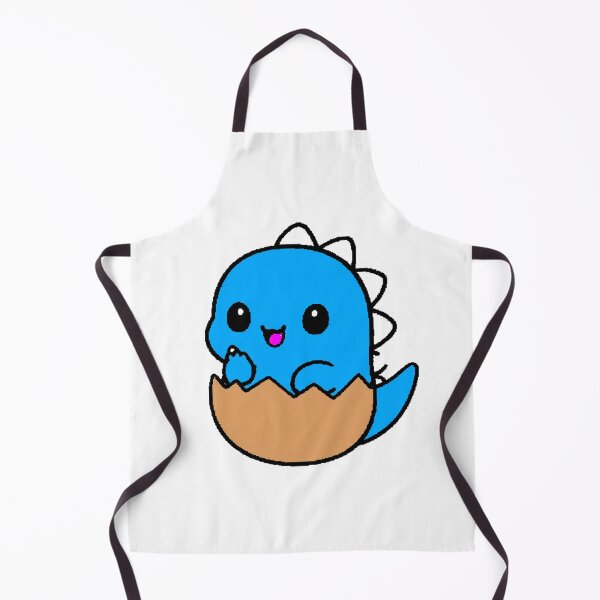 Item preview, Baby Blue Dinosaur Hatching from Egg Kawaii designed and sold by AstronautMerch.
