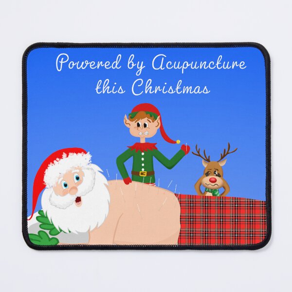 Item preview, Funny Santa Claus at Acupuncture designed and sold by daphsam.