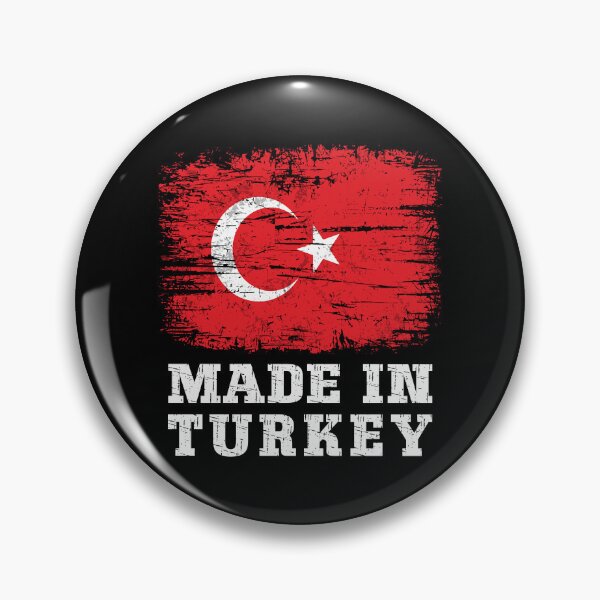 Item preview, Made In Turkey Vintage Distressed Flag Proud Turkish Heritage  designed and sold by Dmetalx Art Apparel.
