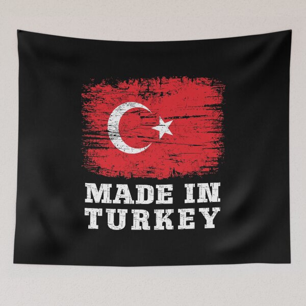 Item preview, Made In Turkey Vintage Distressed Flag Proud Turkish Heritage  designed and sold by Dmetalx Art Apparel.