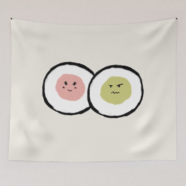 Item preview, Minimalist Sushi Roll Cute Kawaii Food Art designed and sold by Naruciaczke.