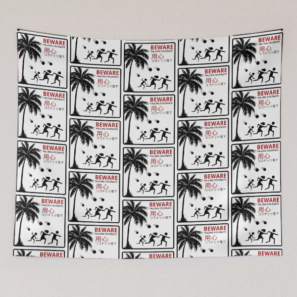 Item preview, Beware: Falling Coconuts 用心: ココナッツ落下 designed and sold by nbcryptid.