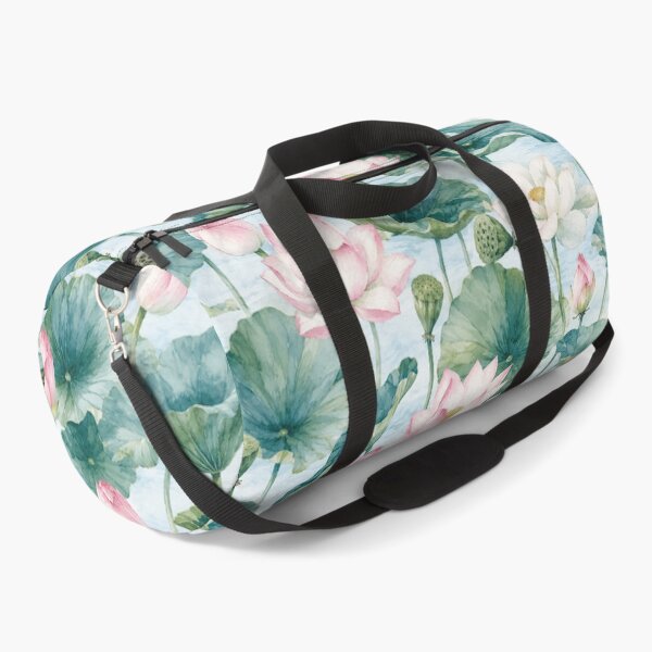 Item preview, Lotus Flower Watercolor Botanical Pond Seamless Pattern designed and sold by Inkworksbyshery.