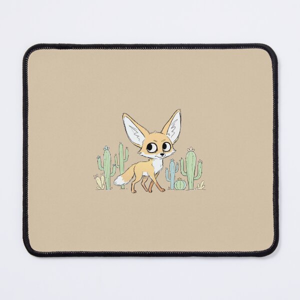 Item preview, Cute Fennec Fox Desert Cacti Kawaii Animal Art designed and sold by Cipher & Soul.
