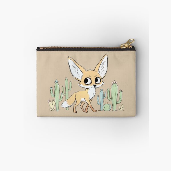 Item preview, Cute Fennec Fox Desert Cacti Kawaii Animal Art designed and sold by Cipher & Soul.