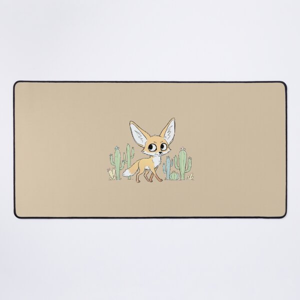 Item preview, Cute Fennec Fox Desert Cacti Kawaii Animal Art designed and sold by Cipher & Soul.