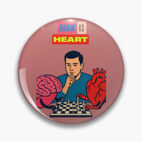 Item preview, Psychology Brain vs Heart Chess Game Decision Making Design designed and sold by Miheerala.