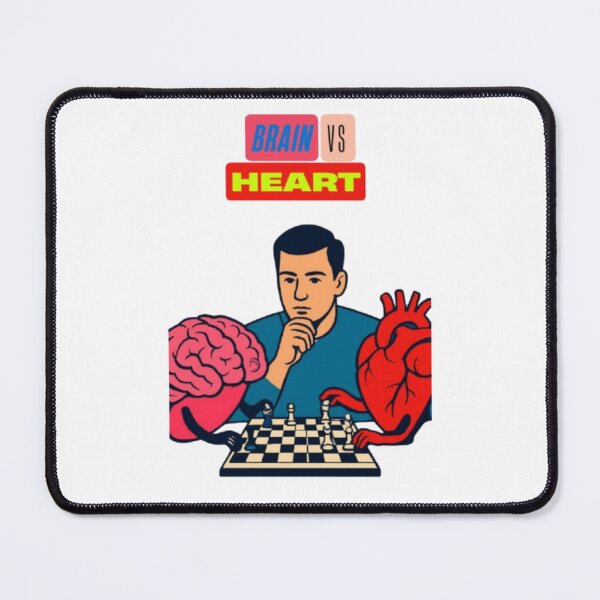 Item preview, Psychology Brain vs Heart Chess Game Decision Making Design designed and sold by Miheerala.