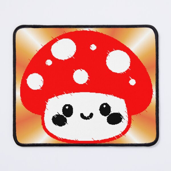 Item preview, Kawaii Red Mushroom with Shiny Happy Face designed and sold by AstronautMerch.