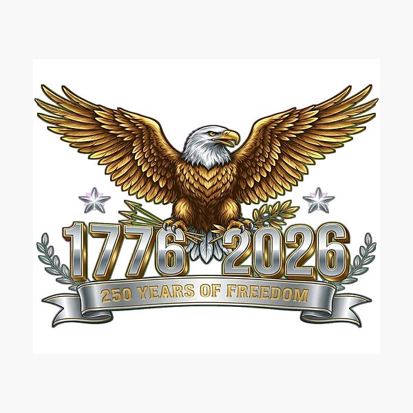 Item preview, USA 250th Anniversary Gold Eagle Commemorative designed and sold by RedWave Patriot Studio.