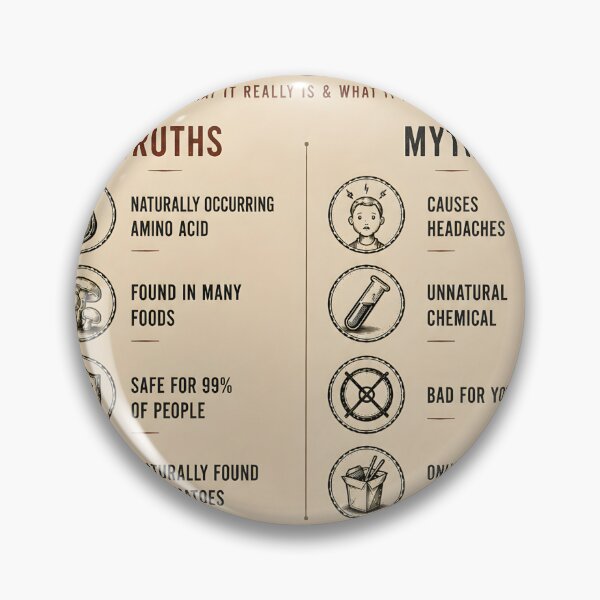 Item preview, ⁠MSG Truth vs Myth Umami Food Poster⁠ designed and sold by Easternpantry.