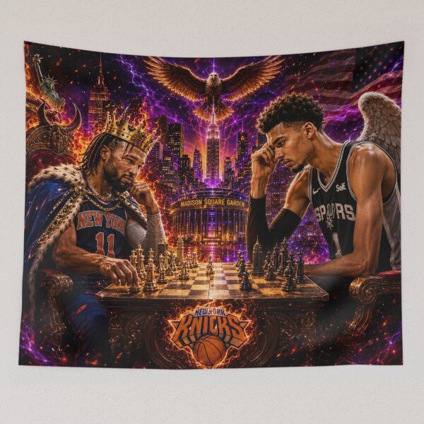 Item preview, NEW YORK KNICKS vs SAN ANTONIO. designed and sold by kokolisoAI.