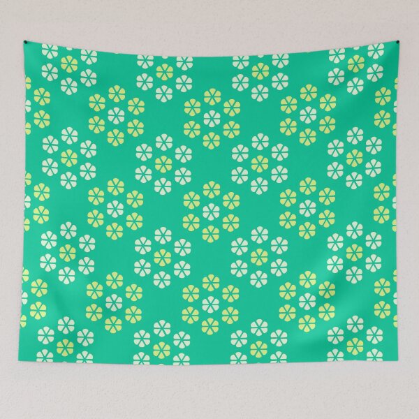 Item preview, Caribbean green floral seamless pattern designed and sold by Mint + Midnight.
